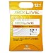 Xbox Live 12���� �S�[���h �����o�[�V�b�v �J�[�h�y�v���y�C�h�J�[�h�z