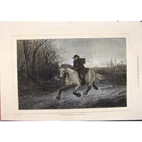 Belated Traveller Heywood Hardy Horse Man Fine Art 1871