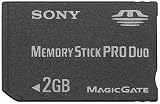  Sony - Carte Memory Stick (MS) Pro Duo MagicGate - Carte Mémoire Flash - 2 Go