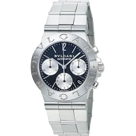 [�u���K��]BVLGARI �r���v CH35BSSD AUTO �f�B�A�S�m �N���m�O���t �u���b�N �����Y [���s�A���i]