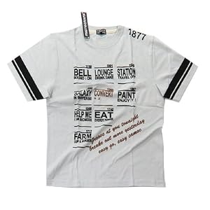 【クリックで詳細表示】16/1 綿スラブ天竺 半袖Tシャツ 両面プリント
