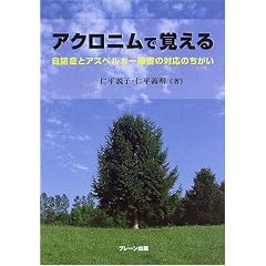 �A�N���j���Ŋo���鎩�ǂƃA�X�y���K�[��Q�̑Ή��̂�����