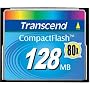 Transcend TS128MCF80 128MB CF CARD (80x  TYPE I)