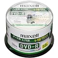 maxell �f�[�^�p DVD-R 16�{���Ή� �v�����^�u�� �z���C�g 50���� DR47PTWD.50SP
