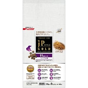 【クリックで詳細表示】ジェーピースタイルゴールド 11歳以上のシニア犬用 (ドライ) 900g