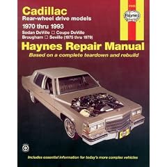 Cadillac Rwd: Automotive Repair Manual (Hayne's Automotive Repair Manual)