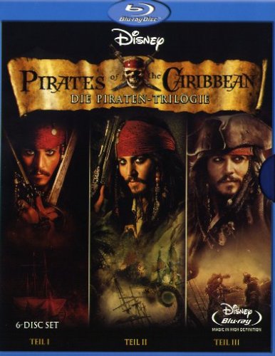  Pirates of the Caribbean - Die Piraten-Trilogie 6-Disc Set [Blu-ray]