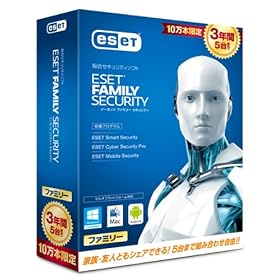 ESET �t�@�~���[ �Z�L�����e�B 3�N�� 10���{����