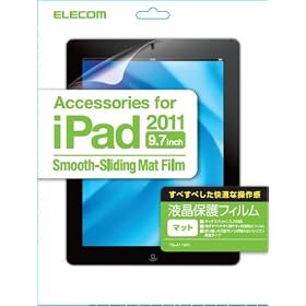 ELECOM iPad2 �Ή��t���ی�t�B����(�}�b�g) TB-A11MFL