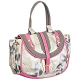 Poodlebags Funkyline - Exotic Remix - Miami Cherry - snake 3FL0313MIAMP, Damen Henkeltaschen 23x21x14 cm (B x H x T)