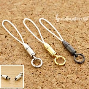 【クリックで詳細表示】[S-ジョイント三本セット！]お気に入りのモチーフをストラップに【S-ジョイント】(白紐/タイプB)SJS-4WH