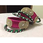 Multi Fabric Traditional Bangle Set of 6