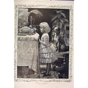 Business Child Dog Dinner Table Davis Fine Art 1885
