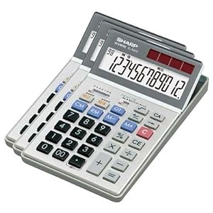 【クリックで詳細表示】シャープ 電卓 実務 中型 ELN922X 3台