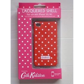 Cath Kidston(�L���X�L�b�h�\��) iPhone4�p�J�o�[�P�[�X Red dot �@���b�h�h�b�g