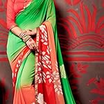 Multi Designer Georgette Saree With Banglore Silk Blouse