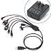 �yAmazon����z 7in1�X�[�p�[�}���`USB�P�[�u�� USBAC�A�_�v�^�Z�b�g RCG-U7SPBK+AC