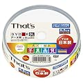 ���z�U�d�� That's DVD-R�f�[�^�p CPRM�Ή�8�{��8.5GB ����E�ϐ��ʐ^�掿���C�h�v�����^�u�� �X�s���h���P�[�X10���� DR-C85WKY10BA