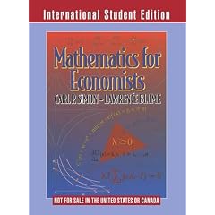 Mathematics for Economists