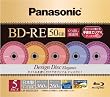 Panasonic �u���[���C�f�B�X�N �^��p2�{�� 50GB(�Ж�2�w �����^) 5���p�b�N Elegance LM-BE50S5EN
