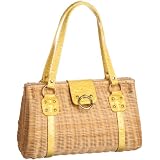 [サック] SAC オーストリッチ型押しエナメルラタンカゴバッグ