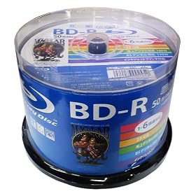 ���C������ HIDISC MAG-LAB BD-R 1��^��p 130�� 25GB 1-6�{�� �X�s���h���P�[�X 50���p�b�N ���C�h����Ή� �z���C�g���[�x�� HDBD-R6X50SP