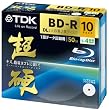 TDK �f�[�^�p�u���[���C�f�B�X�N ���d�V���[�Y BD-R DL 50GB 1-4�{�� �z���C�g���C�h�v�����^�u�� 10���p�b�N 5mm�X�����P�[�X BRD50HCPWB10A