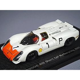 EBBRO 1/43 �|���V�F 908 �V���[�g�e�C�� 1968 #1 �z���C�g/�I�����W