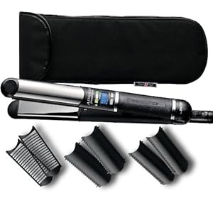 【クリックでお店のこの商品のページへ】モッズ・ヘア 5WAY ストレートアンド カールヘアアイロン (ラメ入りシャイニーブラック) MHS-3052-K