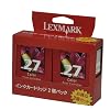 Lexmark 10N0581 27 �J���[�J�[�g���b�W(�G�R�m�~�[) 2�p�b�N 10N0581