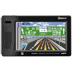 SANYO �����Z�O�`���[�i�[�����������[�|�[�^�u���i�r�Q�[�V����Mini GORILLA NV-SB260DTA