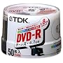TDK DVD-R�f�[�^�p 1~8�{���Ή��v�����^�u�� �|�b�g�P�[�X����50���p�b�N [DVD-R47PWX50PK]