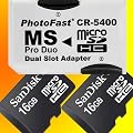 PhotoFast MS ProDuo�ϊ��A�_�v�^ �T���f�B�X�N Sandisk microSDHC 16GB x2�t�� ���s�A���o���N�i