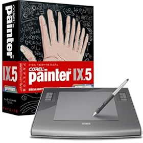 Corel Painter 9.5 Premium �A�J�f�~�b�N��+WACOM Intuos3 A5�T�C�Y(�ւ��c�t��) �o���h���Z�b�g