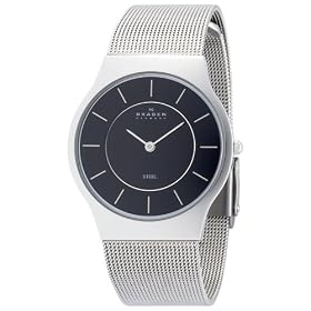 [�X�J�[�Q��]SKAGEN �r���v basic steel mens 233LSSB �P�[�X��: 34mm Ultra Slim �����Y [���K�A���i]