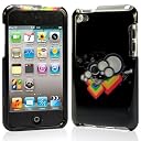 Plastic Case For iPod Touch 4 　プラスチックケース　二つパーツタイプ (505-7)　液晶保護フィルム　USB充電ケーブル付　（全17タイプ）