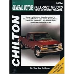 Chilton's General Motors-Full-Size Trucks 1988-98 Repair Manual: 1988-98 Repair Manual (Chilton Automotive Books)
