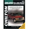 Chilton's General Motors-Full-Size Trucks 1988-98 Repair Manual: 1988-98 Repair Manual (Chilton Automotive Books)
