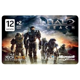 Xbox LIVE 12����+2���� �S�[���h �����o�[�V�b�v (Halo: Reach ���~�e�b�h �G�f�B�V����)
