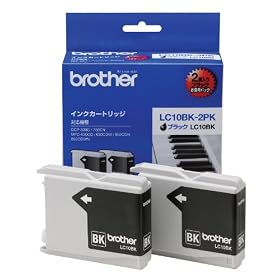 BROTHER �C���N�J�[�g���b�W LC10BK�C���N 2�p�b�N LC10BK-2PK
