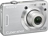  Sony Cybershot DSCW55 7.2MP Digital Camera with 3x Optical Zoom (Silver)