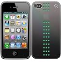 Bling My Thing iPhone 4S/4 METALLIC MIRROR Stripe Fern Green