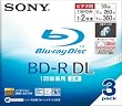 SONY ���{�� �r�f�I�pBD-R �ǋL�^ �Ж�2�w50GB 2�{�� �v�����^�u�� 3��P 3BNR2VBPJ2