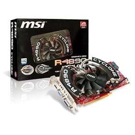 MSI �O���t�B�b�N�{�[�h AMD�V���[�Y R4890-CYCLONE-OC