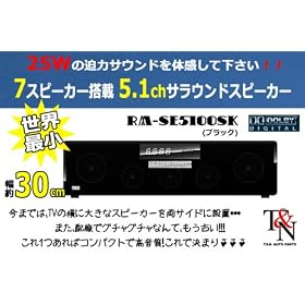 �A�[���E�_�u�����[�E�V�[ 5.1ch �t�����g�T���E���h�X�s�[�J�[�V�X�e�� (�u���b�N)RWC RM-SE5100SK