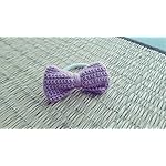 Crochet bow hair tie