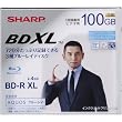 SHARP �^��p�u���[���C�f�B�X�N BD-R 100GB(3�w) 1-4�{���Ή� 1��^��p �C���N�W�F�b�g�v�����^�Ή� 1������ VR-100BR1