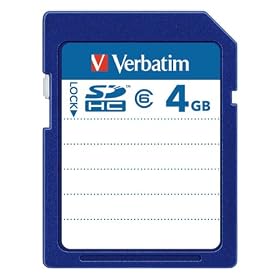 �O�H���w���f�B�A Verbatim SDHC�J�[�h 4GB Class6 SDHC4GRVB1