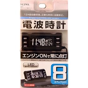 �Z�C��(SEIWA) �u���b�N�t�F�C�X�d�g�N���b�N W662 �펞�_��/�z���C�gLED W662