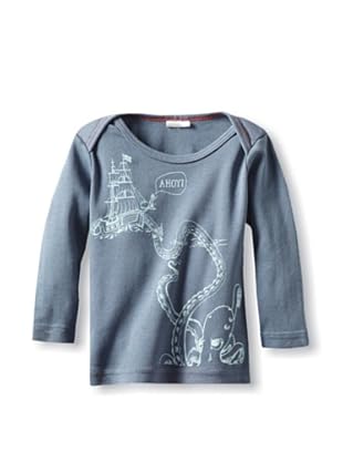 neve/hawk Kid's Ahoy! Long Sleeve T-Shirt (Steal Blue)